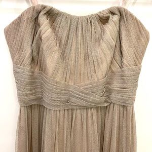 Ralph Lauren Strapless Evening Gown, Champagne, Size 6, NWT